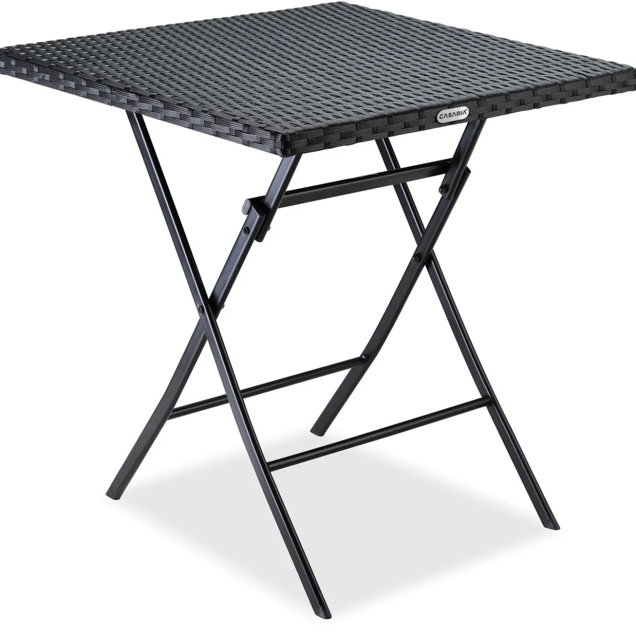 Polyrattan Klapptisch 73x63x63cm schwarz