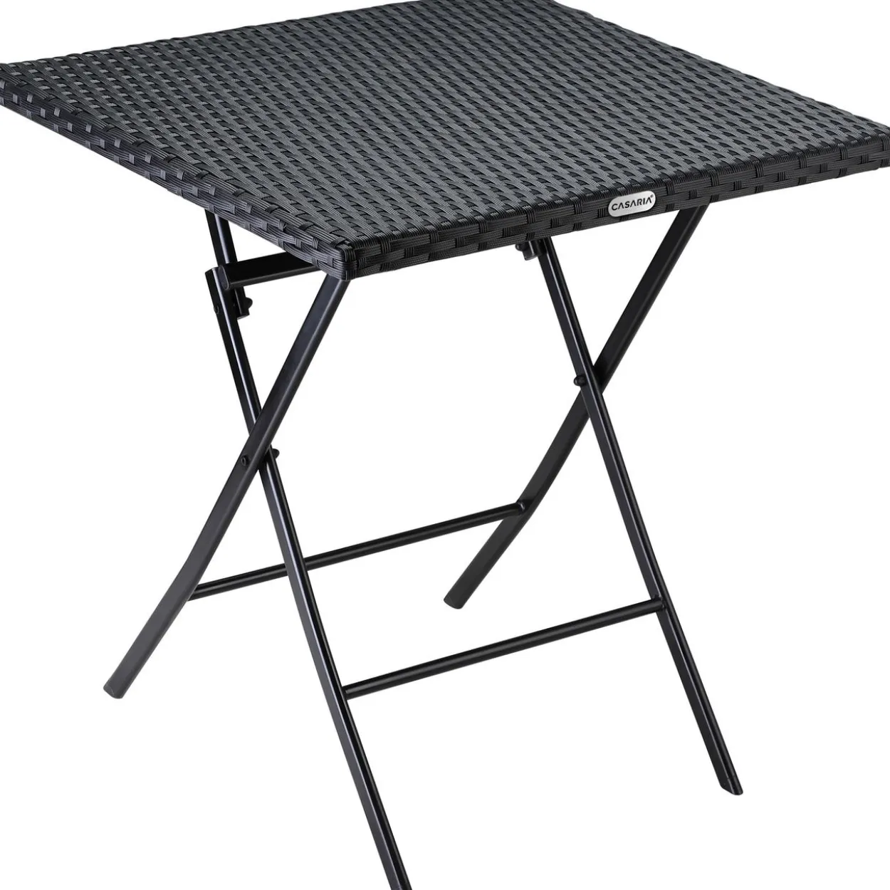Polyrattan Klapptisch 73x63x63cm schwarz
