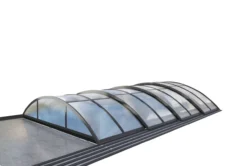 Poolüberdachung "Adèle" aus Aluminium, ca. 10,37 x 5,47 x 1,30 m