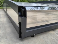 Poolüberdachung "Aqualina" aus Aluminium, ca. 10,99 x 4,26 x 1,05 m