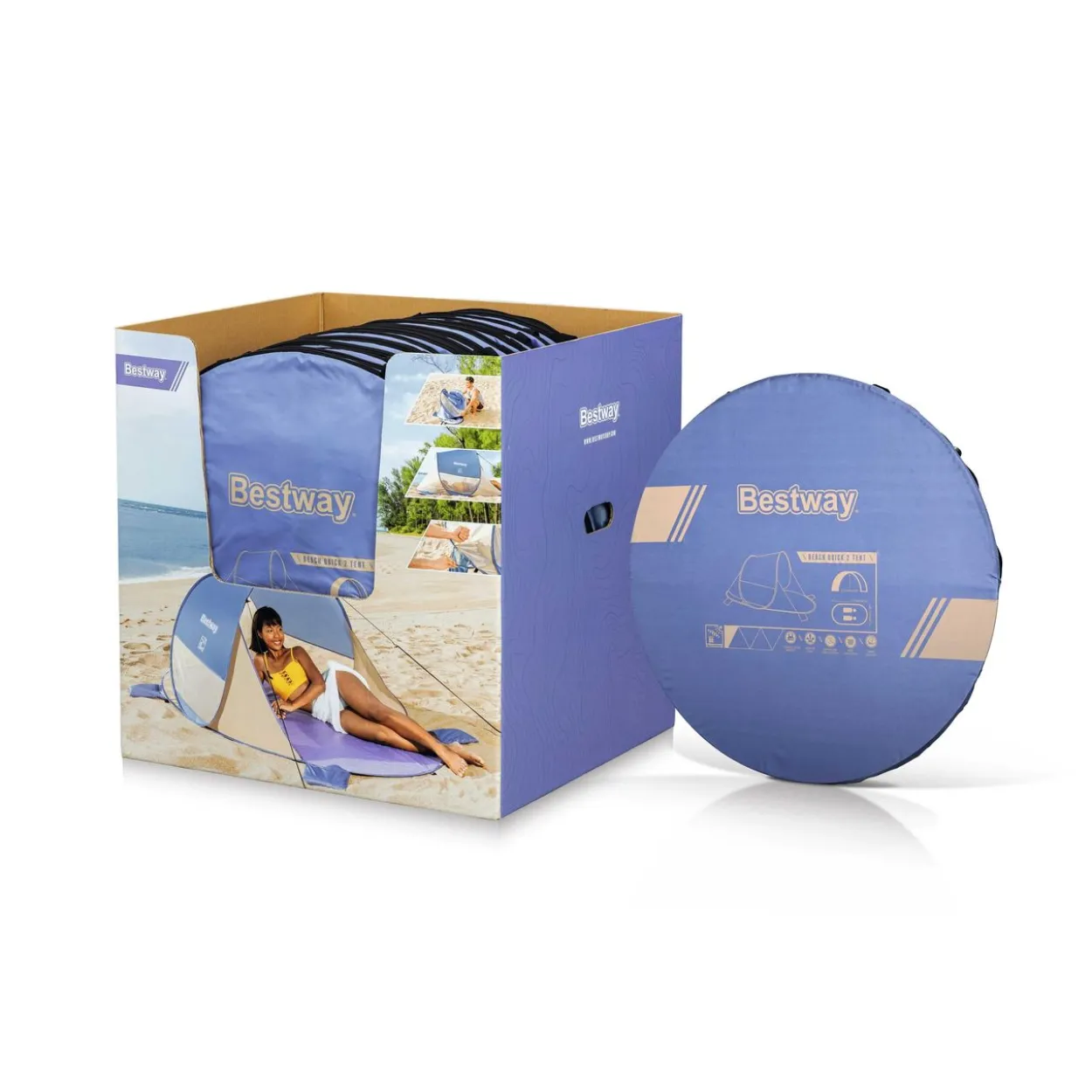 Pop-Up Strandmuschel Beach Quick 2 200 x 120 x 90 cm