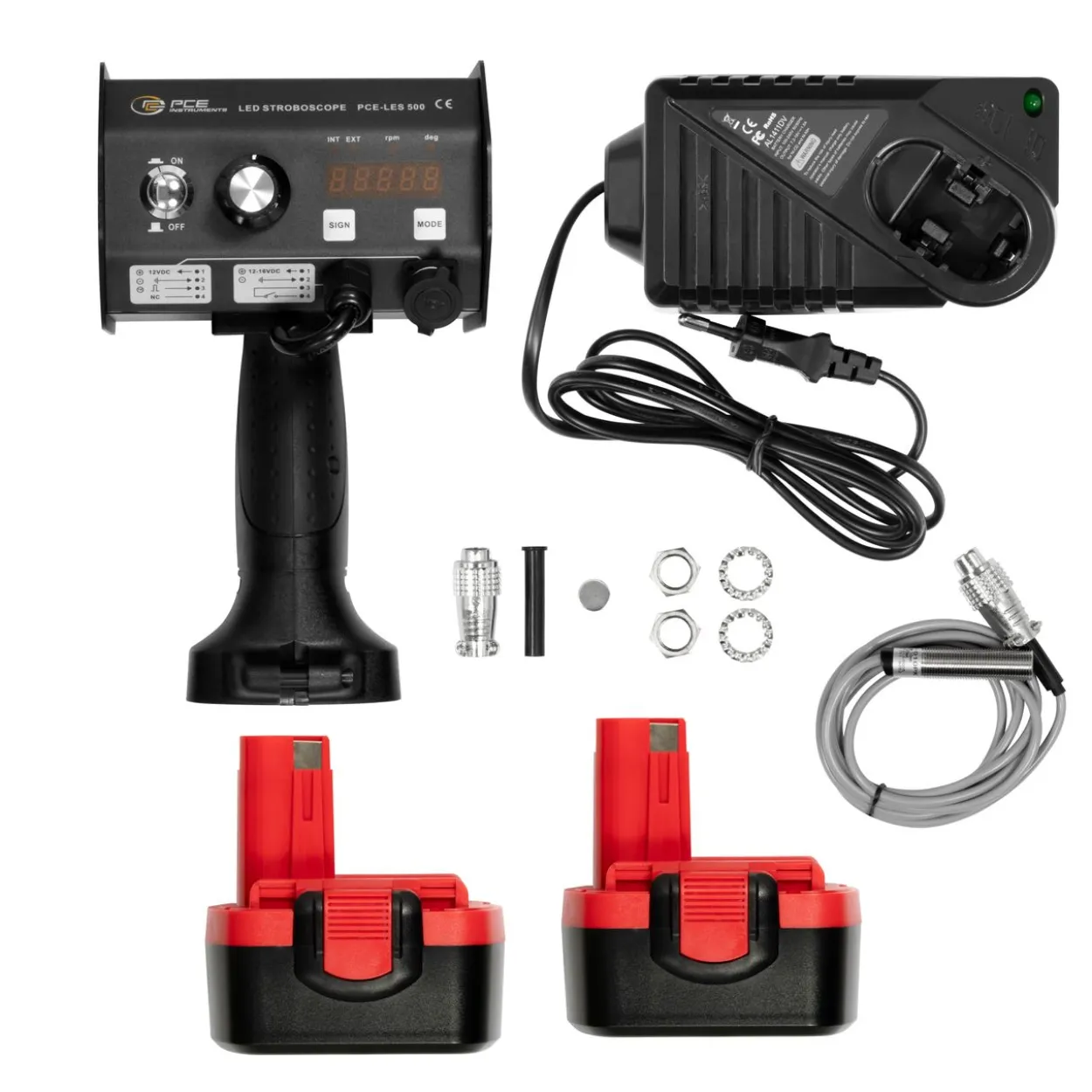 Portables LED-Stroboskop PCE-LES 500