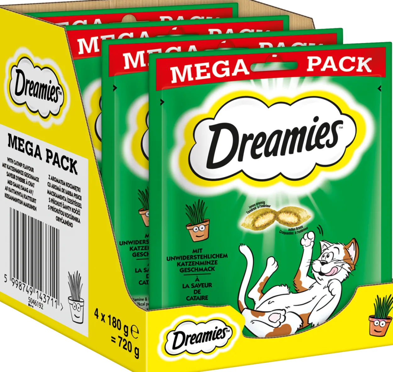 Portionsbeutel Mega Pack mit Katzenminze Geschmack 180g