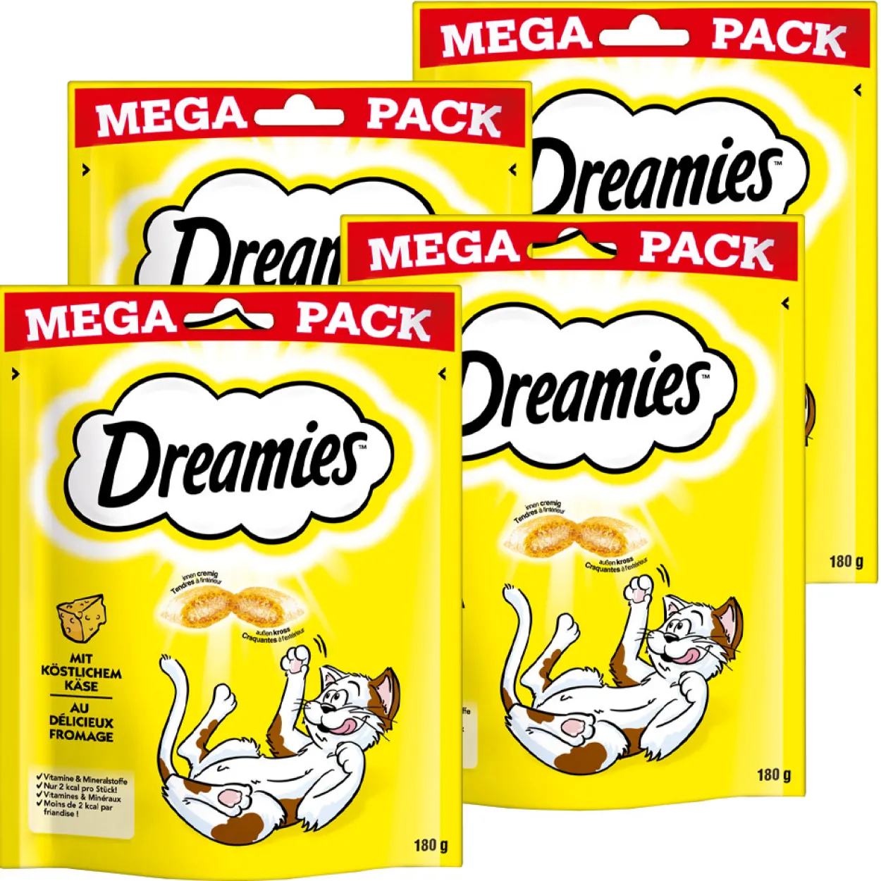 Portionsbeutel Mega Pack mit Käse 180g - 4er Set