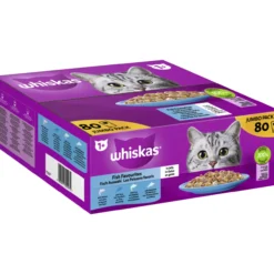 Portionsbeutel Multipack Jumbo Pack 1+ Fisch Auswahl in Gelee 80 x 85g