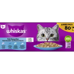 Portionsbeutel Multipack Jumbo Pack 1+ Fisch Auswahl in Gelee 80 x 85g