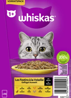 Portionsbeutel Multipack Vorratspack 1+ Geflügel Auswahl in Sauce 24 x 85g
