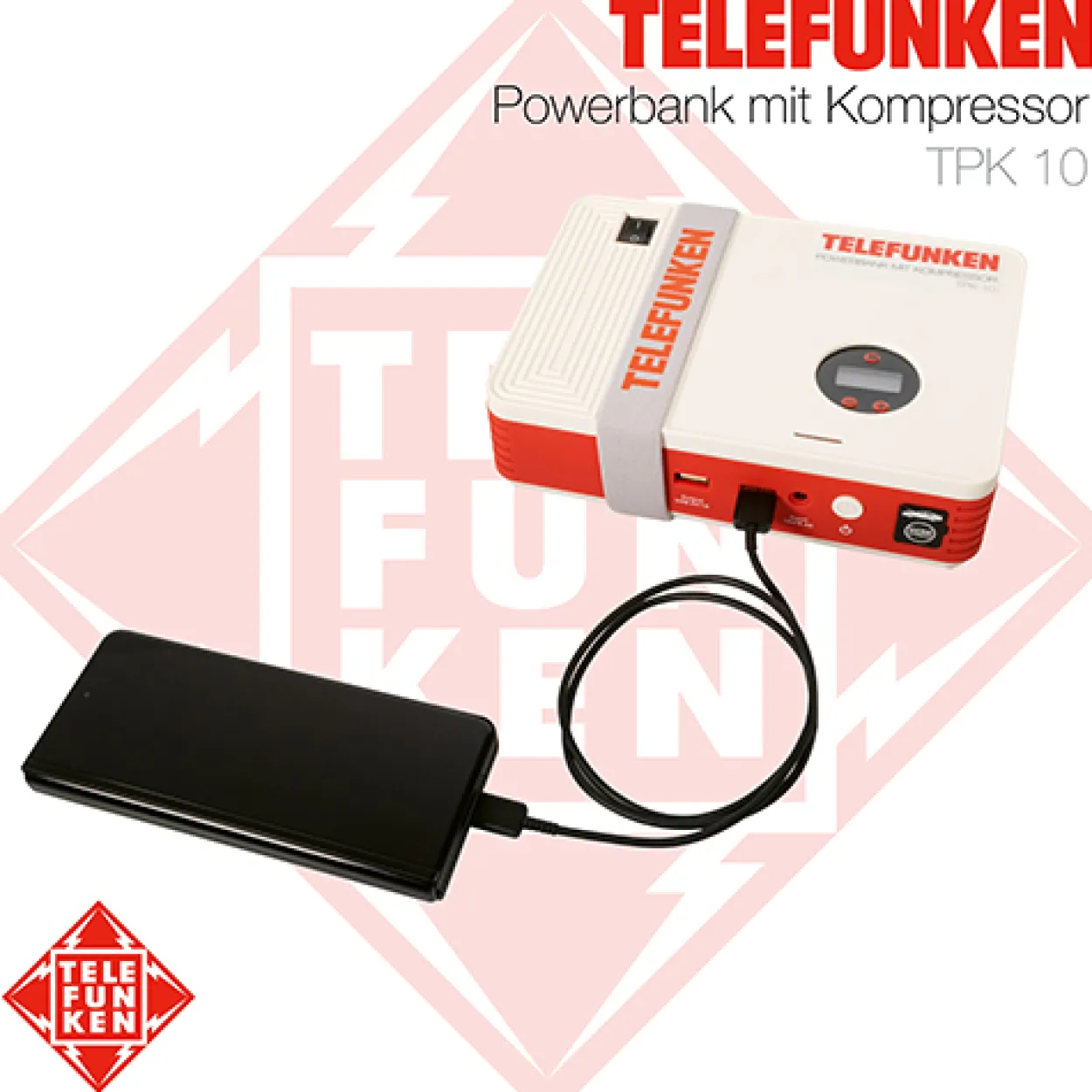 Powerbank mit Kompressor TPK 10
