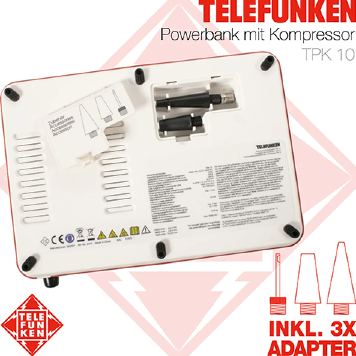 Powerbank mit Kompressor TPK 10