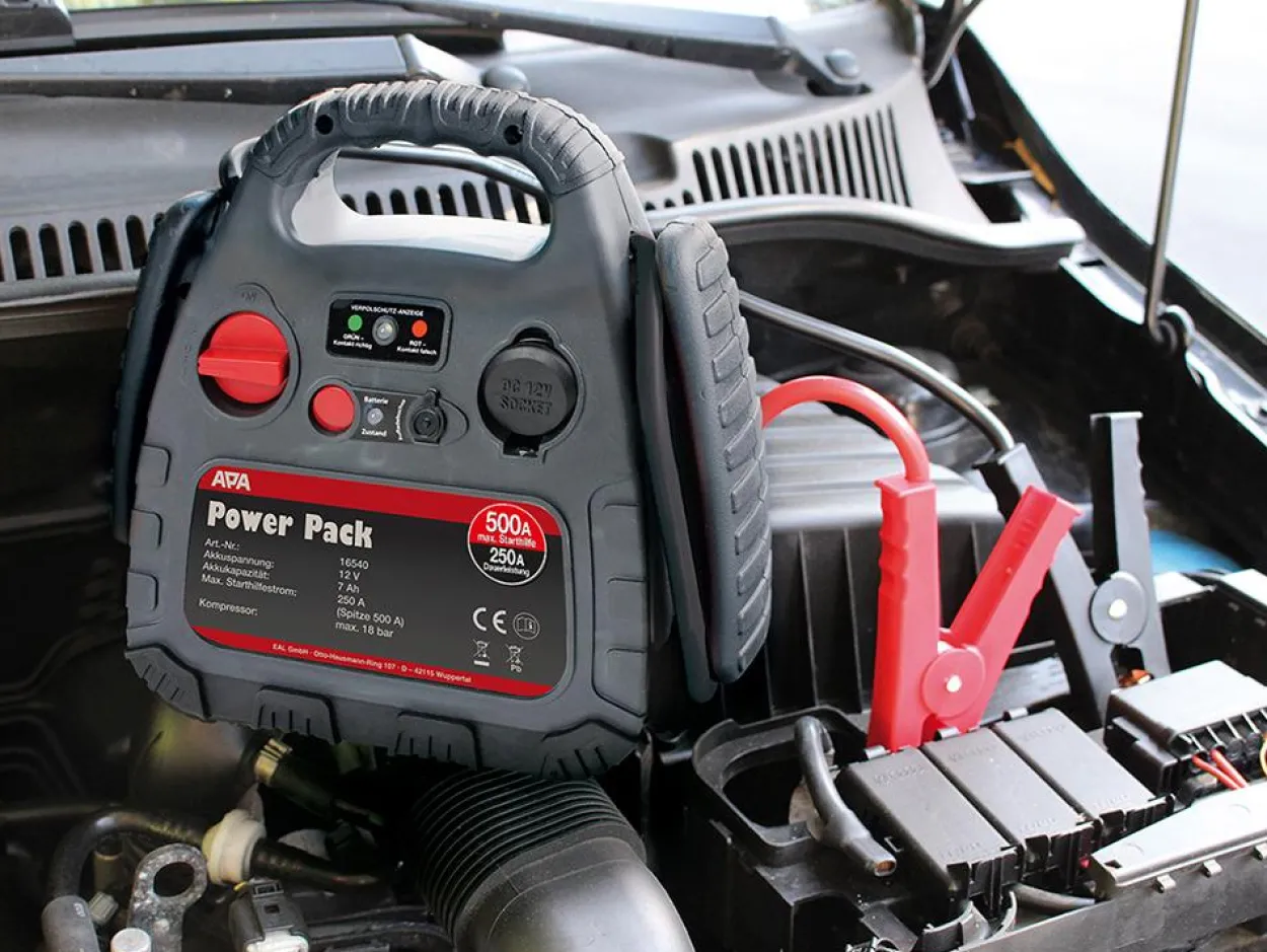 Powerpack m. Kompressor 18Bar,max 500A Starthilfe