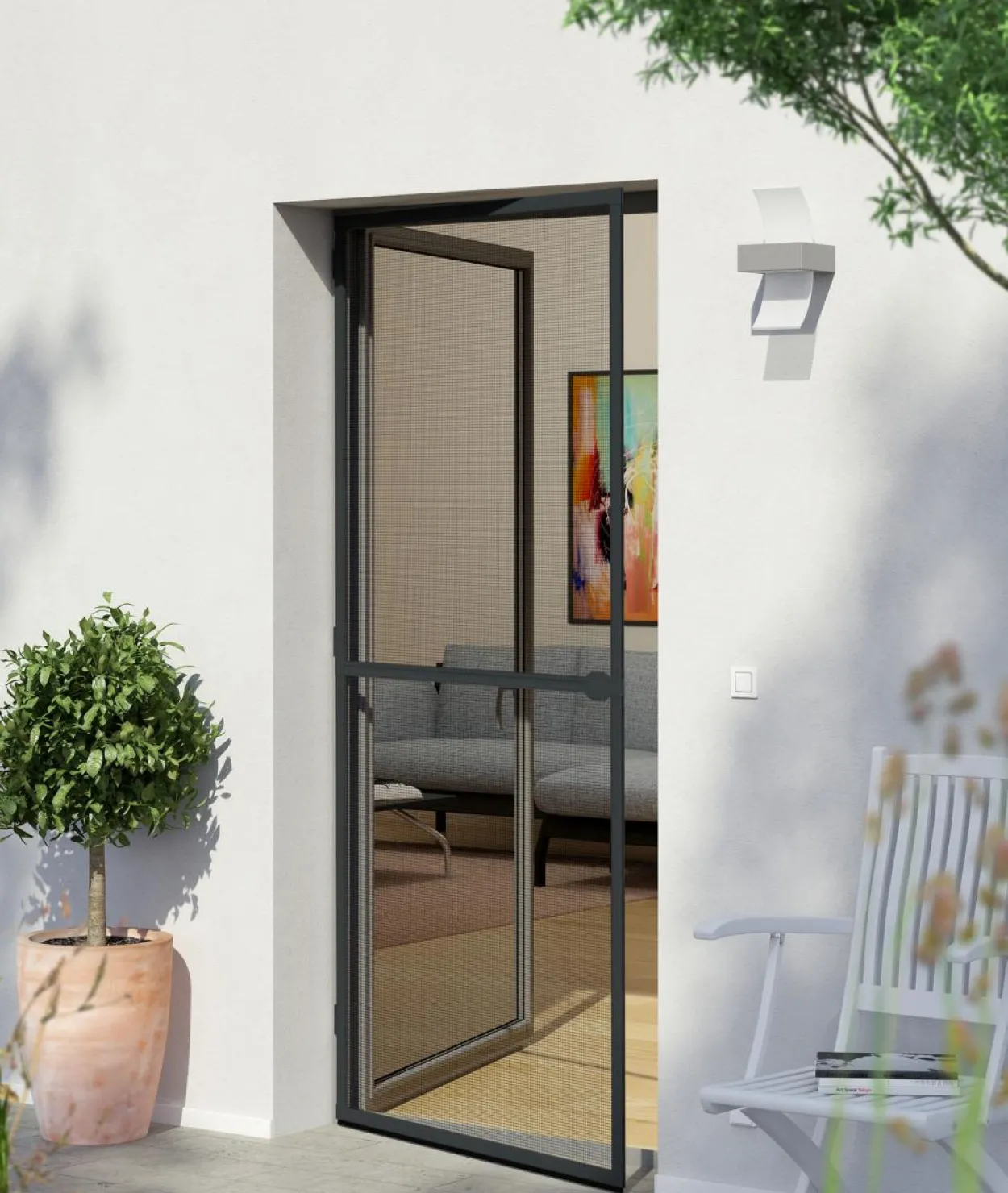 Powertec Alu-Insektenschutz Tür
