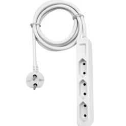 Powertec Slimline-Eurosteckdose 3 fach