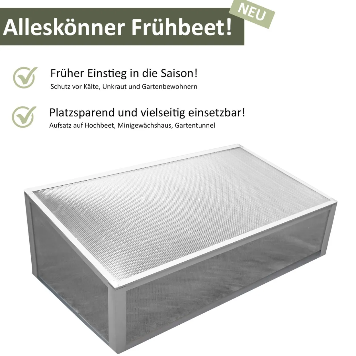 Premium Frühbeet aus Aluminium