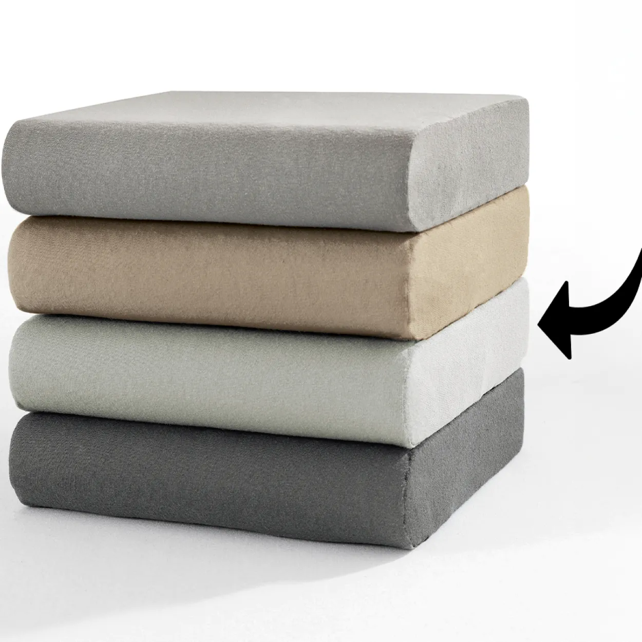 Premium-Jersey-Spannbetttuch für Topper oder Boxspringbett