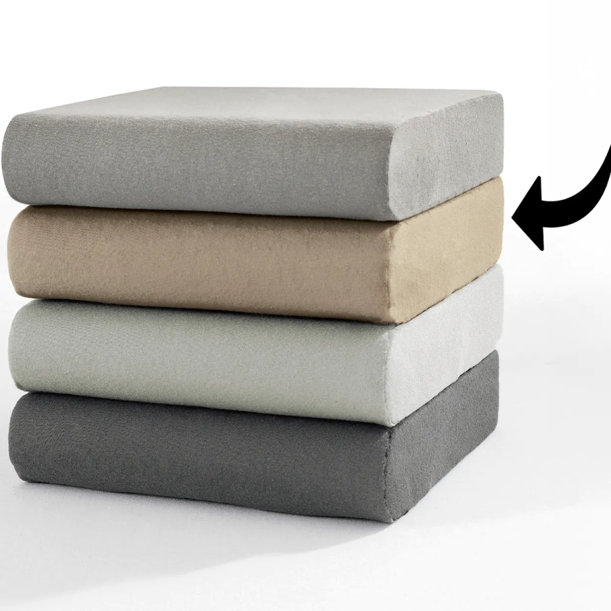Premium-Jersey-Spannbetttuch für Topper oder Boxspringbett