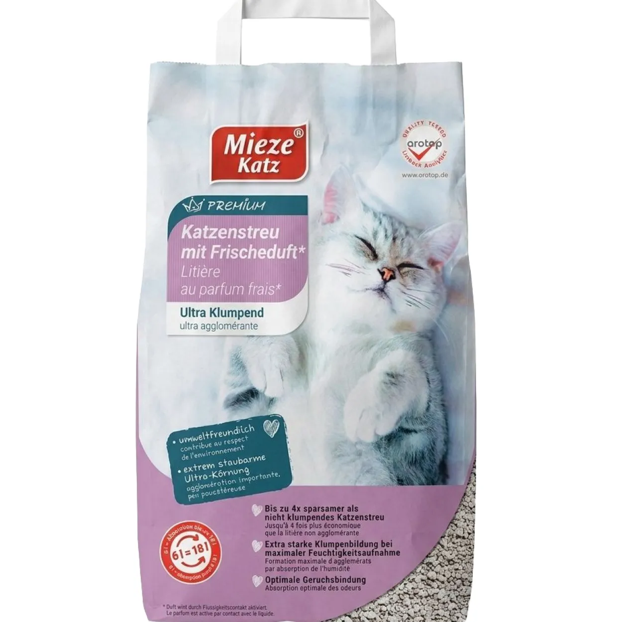 Premium Katzenstreu mit Frischeduft 6L