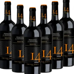 Primitivo di Manduria DOC Riserva 14 Contessa Marina Italien halbtrocken - 6er Karton