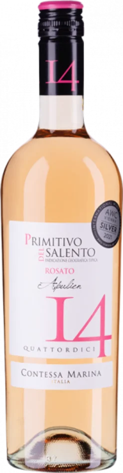 Primitivo Salento IGT Rosato 14 Contessa Marina Italien trocken - 6er Karton