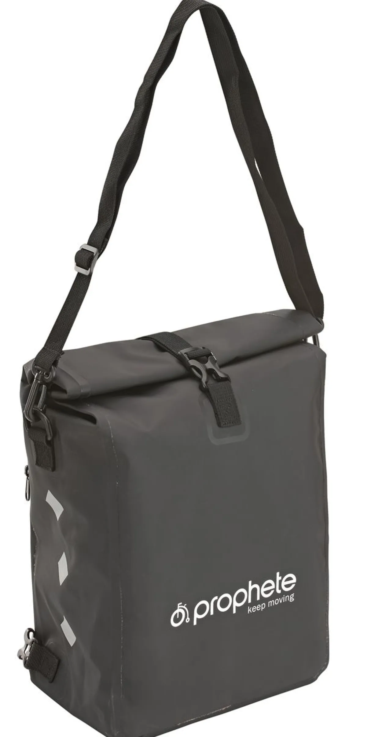 Prophete Seitenpacktasche/Rucksack, 100 % wasserdicht, reflektierende Elemente