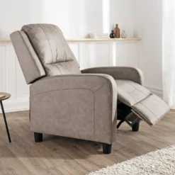 Push-Back-Sessel, ca. 73 x 90 x 104 cm - Hellbraun