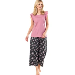 Pyjama mit Culotte-Hose