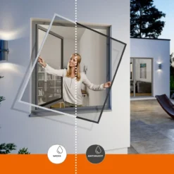 Rahmen Fenster Flexi Fit 130x150 Anthrazit