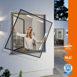 Rahmen Fenster Flexi Fit 130x150 Anthrazit