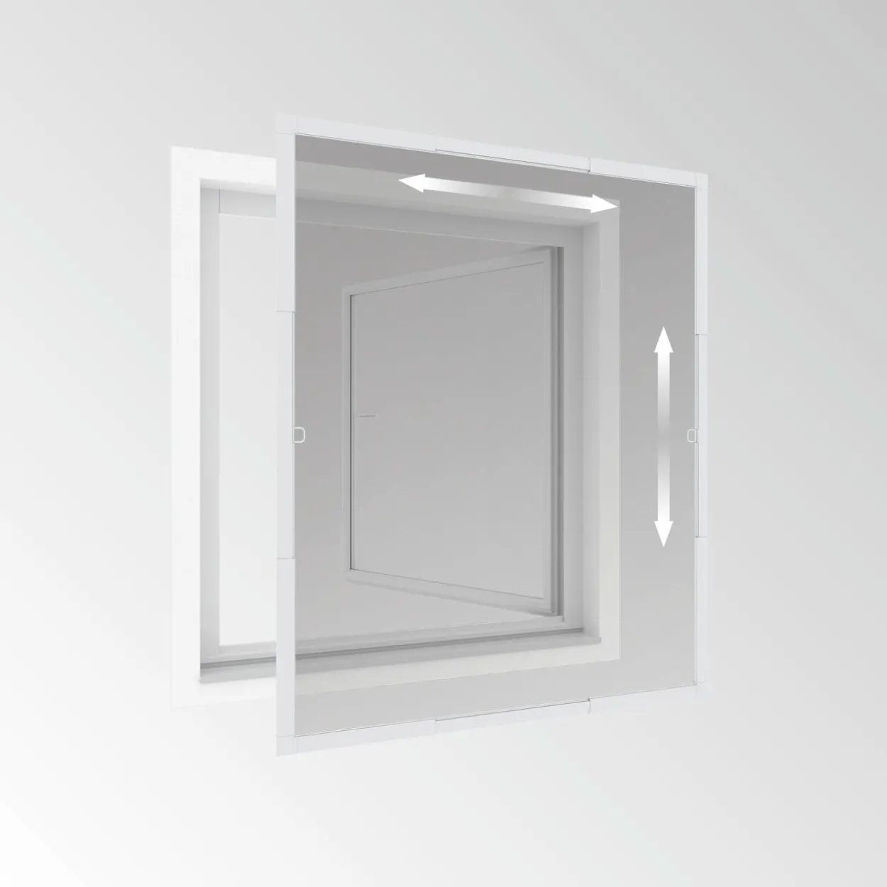 Rahmen Fenster Flexi Fit 100x120 Weiß