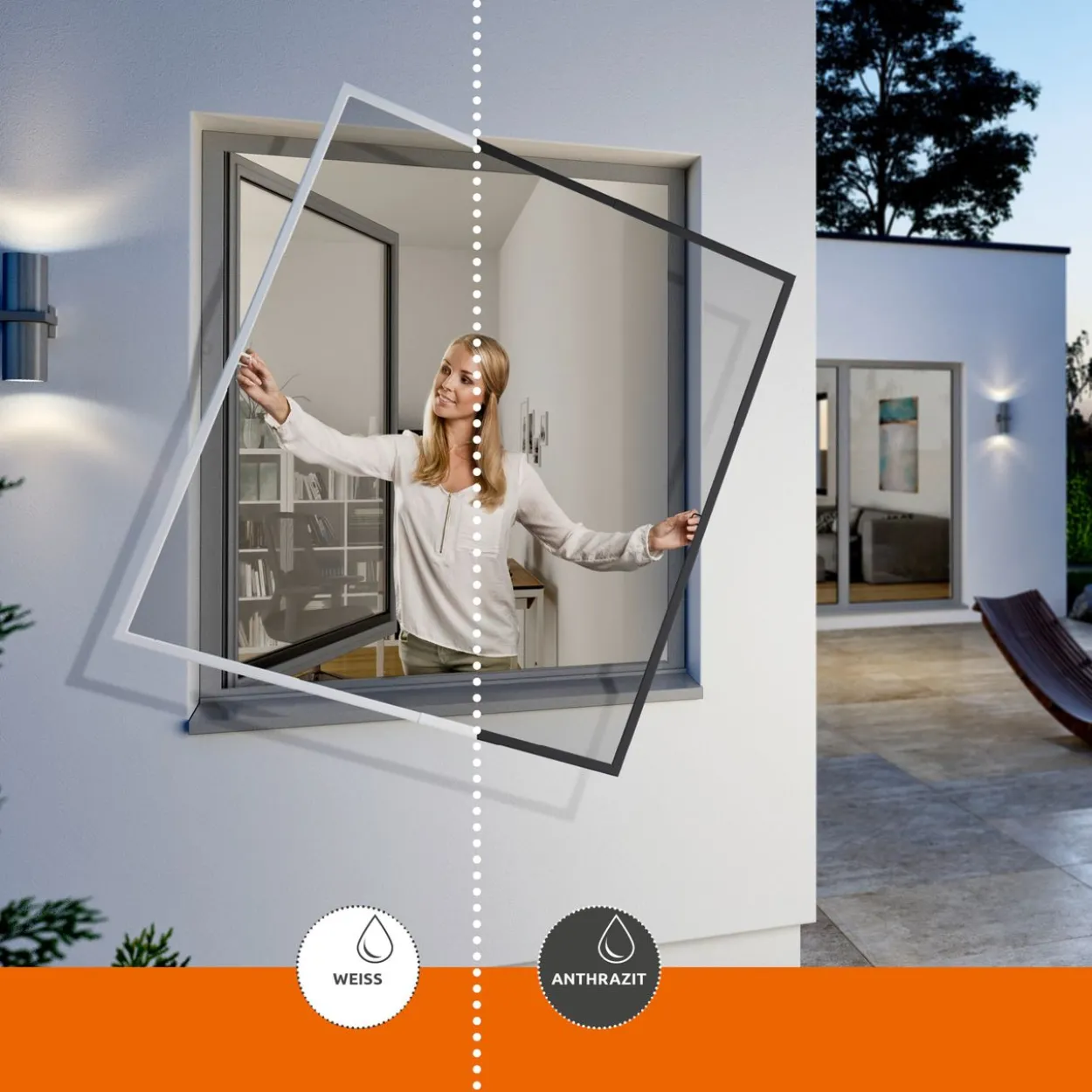 Rahmen Fenster Flexi Fit 100x120 Weiß