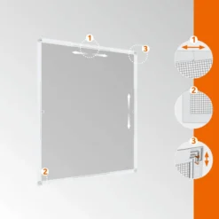 Rahmen Fenster Flexi Fit 100x120 Weiß