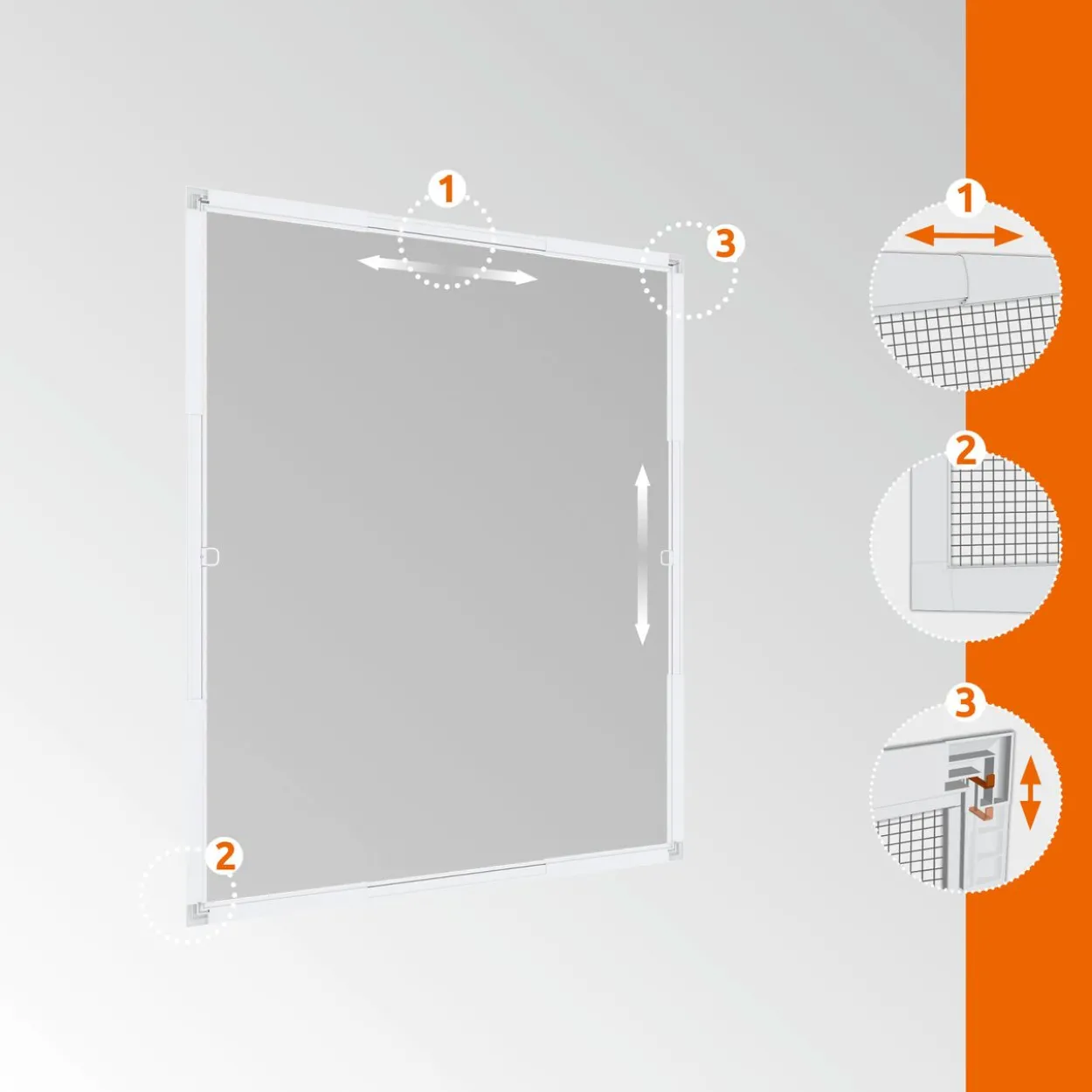 Rahmen Fenster Flexi Fit 100x120 Weiß