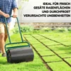 Rasenwalze Gartenwalze befüllbar mit Wasser oder Sand, 50cm Breite Handwalze
