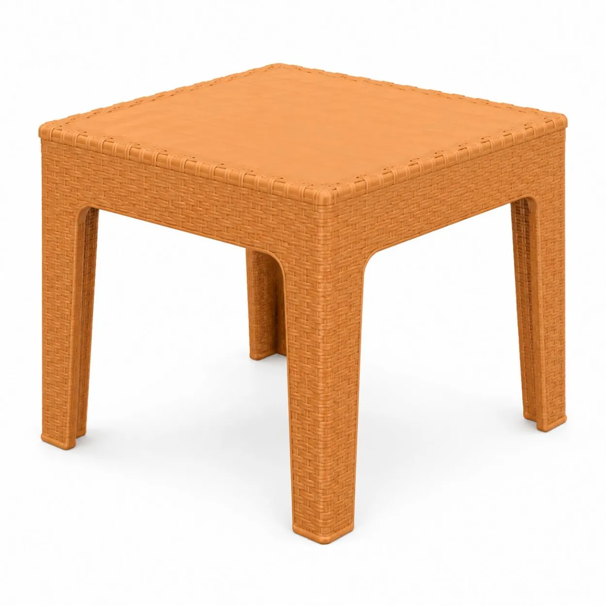 Rattan-Tisch-&-Hocker-Set