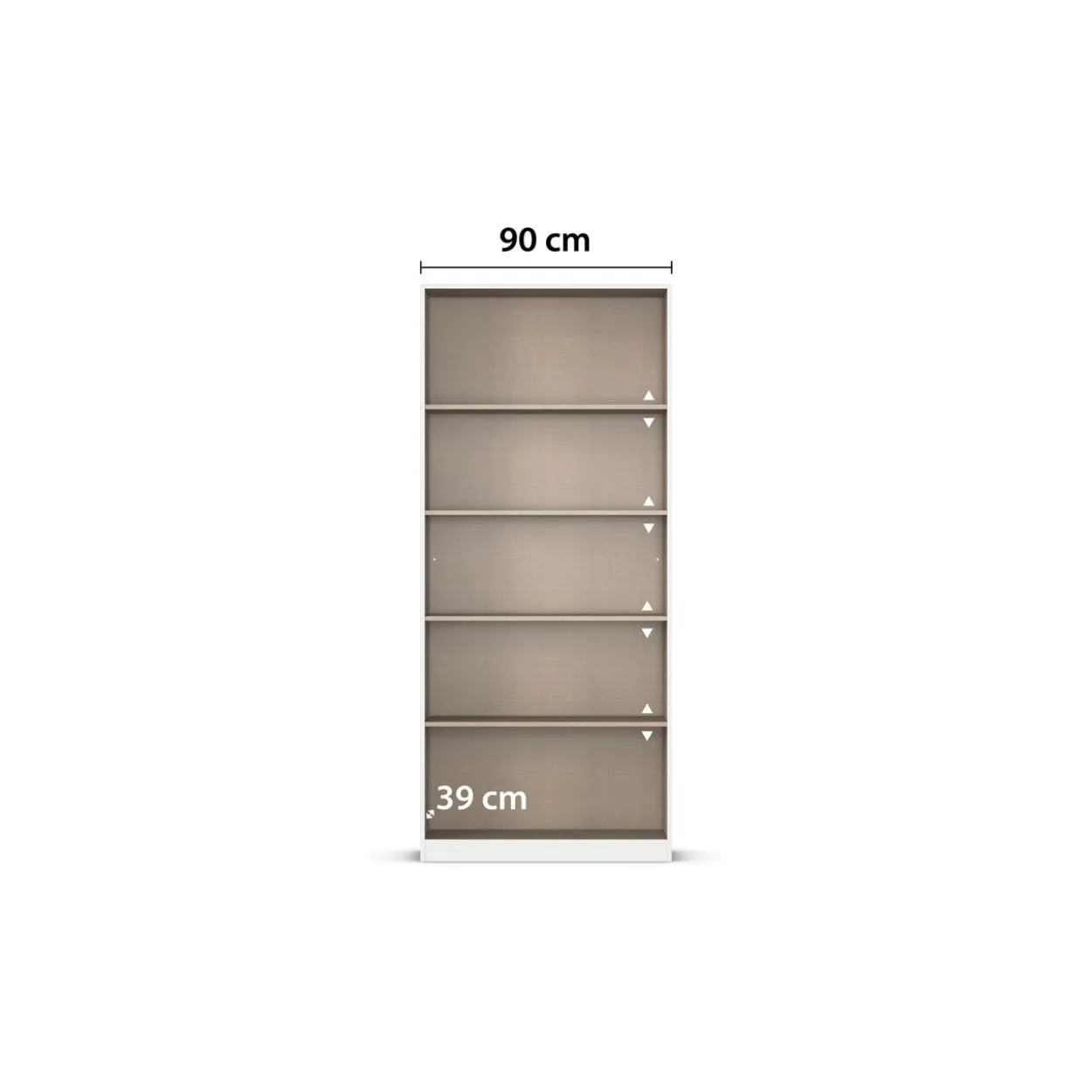 rauch Acero Garderobenschrank 2-türig, mit Grauspiegel, Farbe Weiß Breite 91 cm