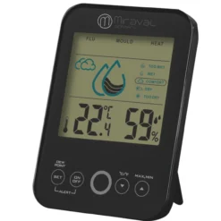 Raumklimastation Schimmelwarner 5 Stufen Lüftungsempfehlung Hygrometer Temperaturstation