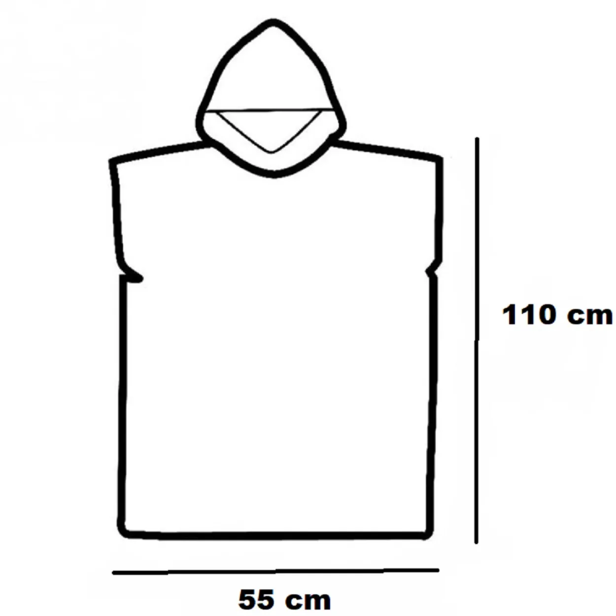 Real Madrid Kinderponcho – Mikrofaser 55x110 cm
