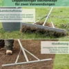 Rechen, Gartenrechen mit 91cm breitem Rechenkopf
