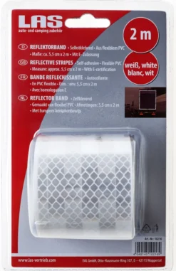 Reflektorband 2 m, Weiß