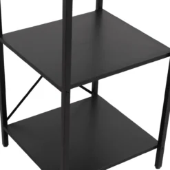 Regal aus Holz-Metall, ca. 45 x 45 x 168 cm - Schwarz