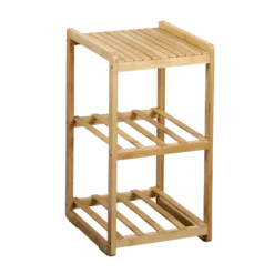 Regal mit 2 Boxen, Bambus