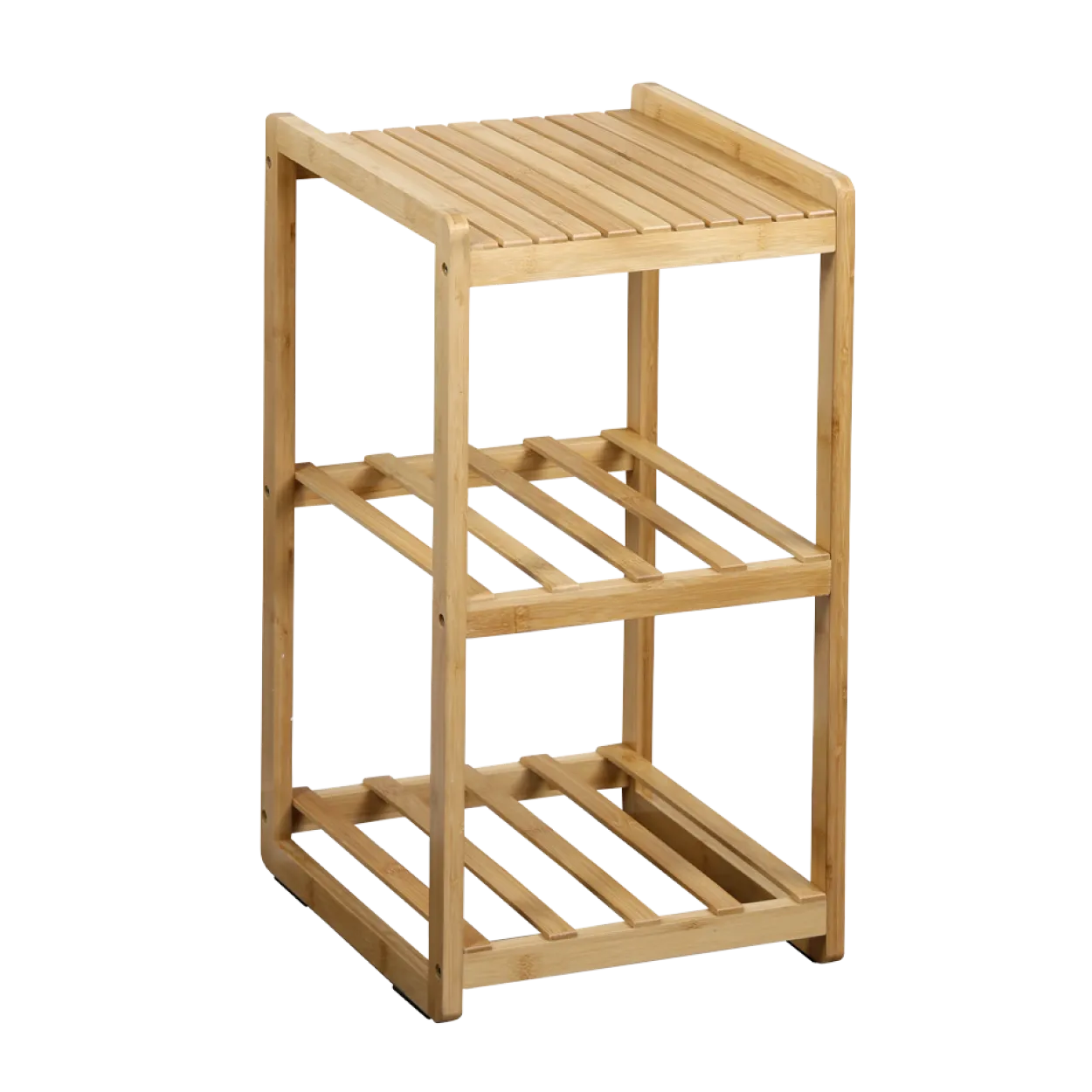 Regal mit 2 Boxen, Bambus