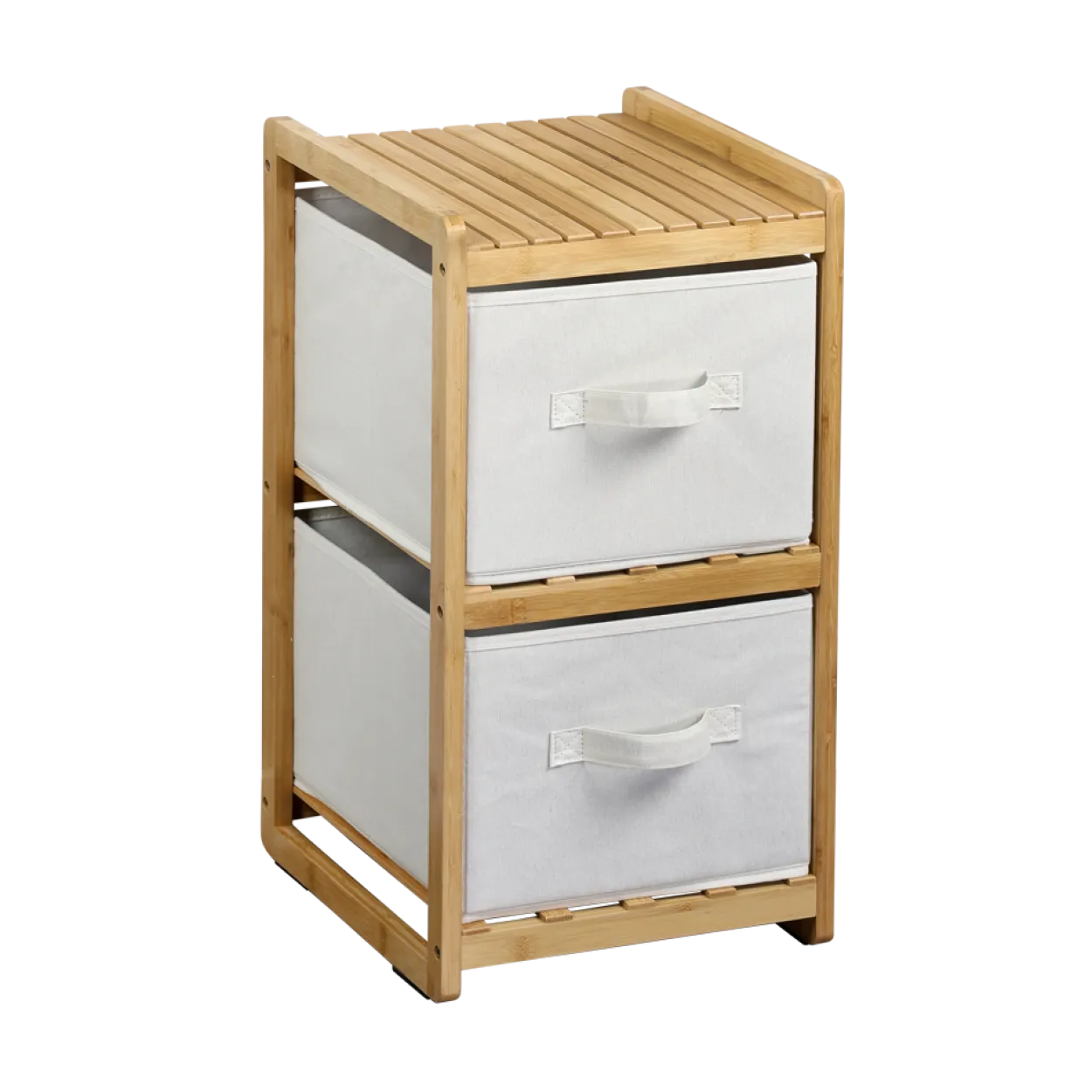 Regal mit 2 Boxen, Bambus