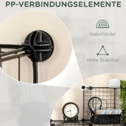 Regalsystem, DIY Würfelregal, 9 Fächer, Steckregal aus Stahldraht
