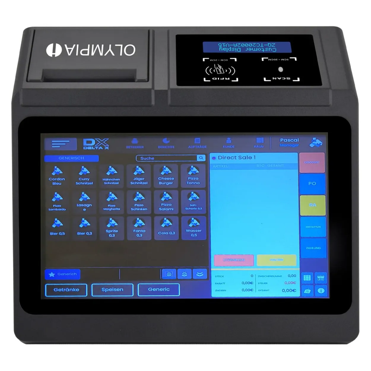 Registrierkasse OLYMPIA T110 Touch, TSE Lizenz optional