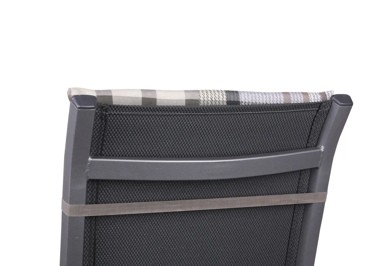 Relaxauflage Karo braun-beige