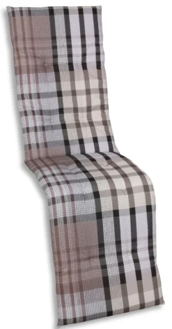 Relaxauflage Karo braun-beige