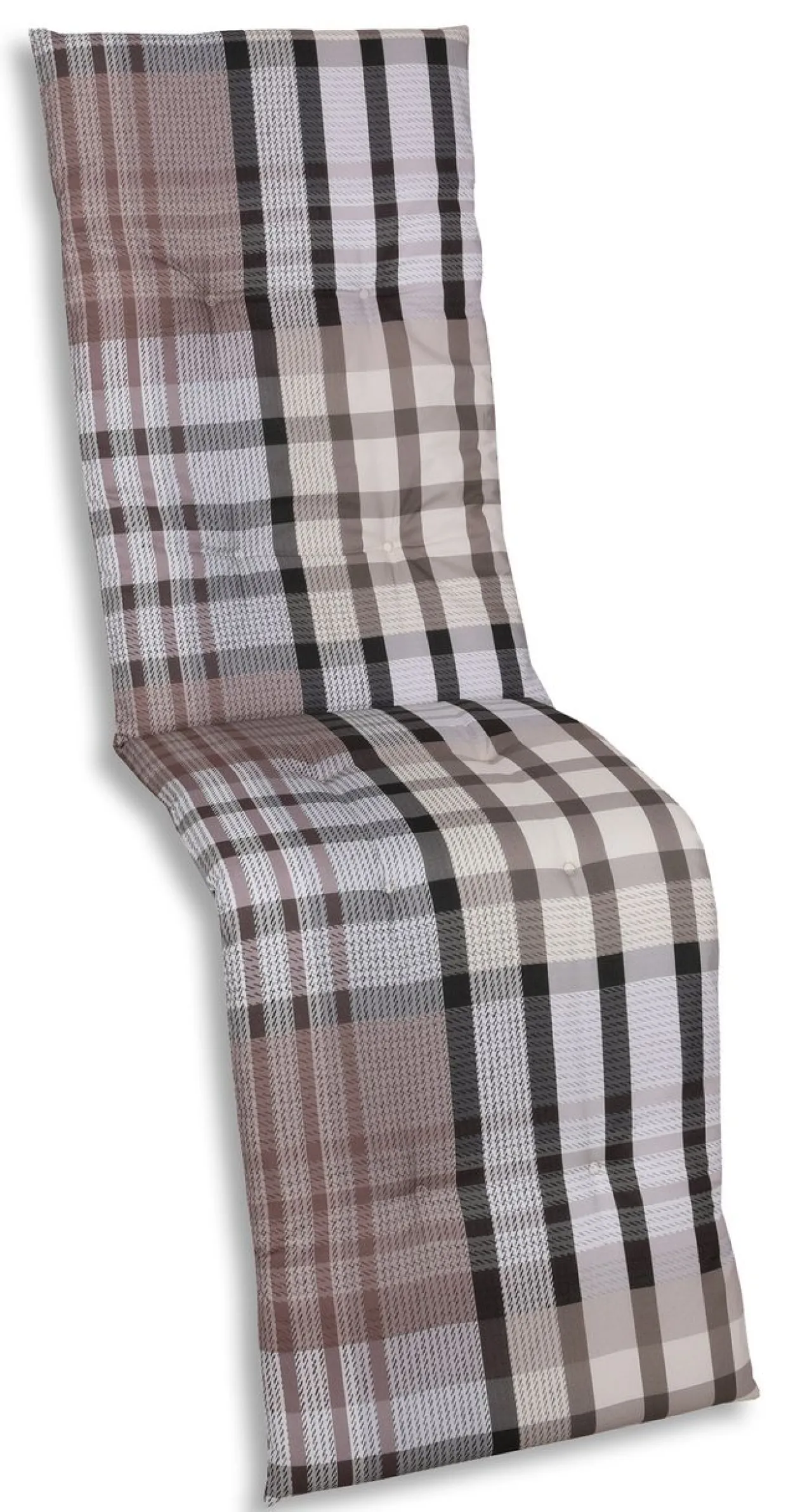 Relaxauflage Karo braun-beige