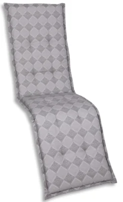 Relaxauflage Rautenlinien grau