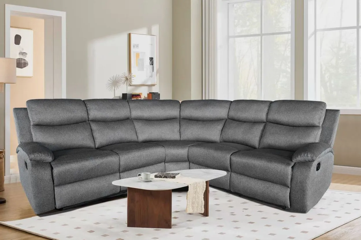 Relax-Ecksofa, ca. 227 x 227 x 96 cm - Grau