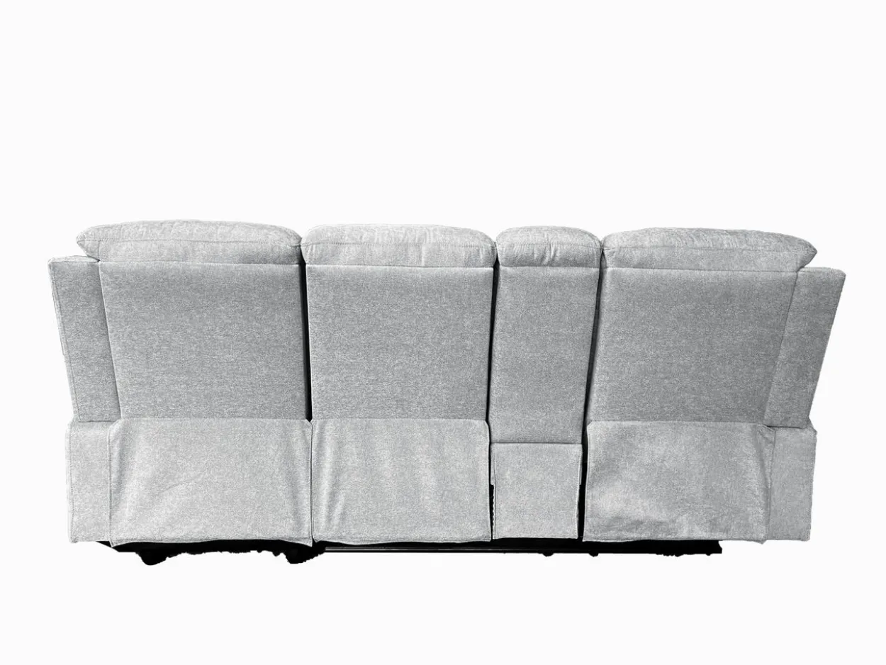 Relax-Ecksofa mit Funktionssesseln, ca. 237 x 179x 108 cm - Hellgrau